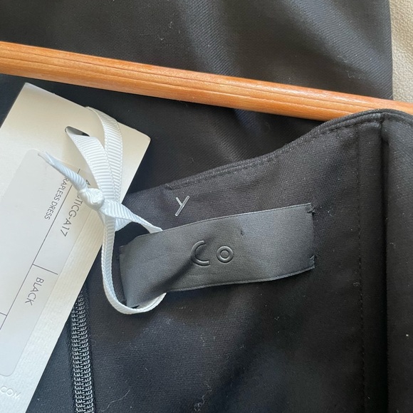 NWT Co Strapless Bustier Corset 100% Cotton Maxi Dress Minimalist Neutral - Picture 6 of 10